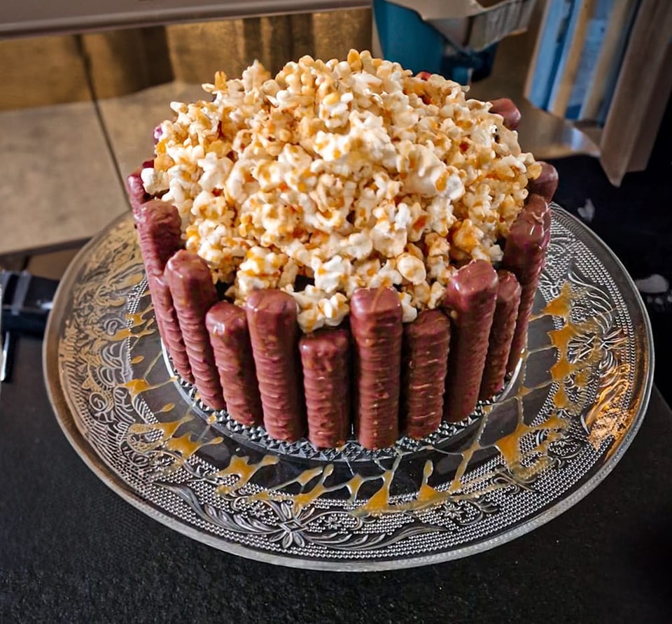 Popcorn taart