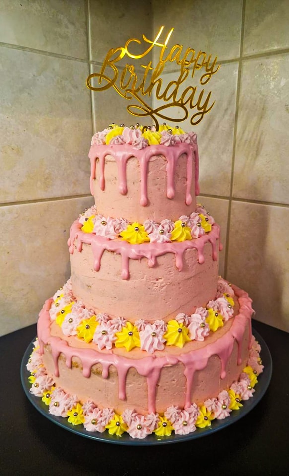 3-laags drip cake